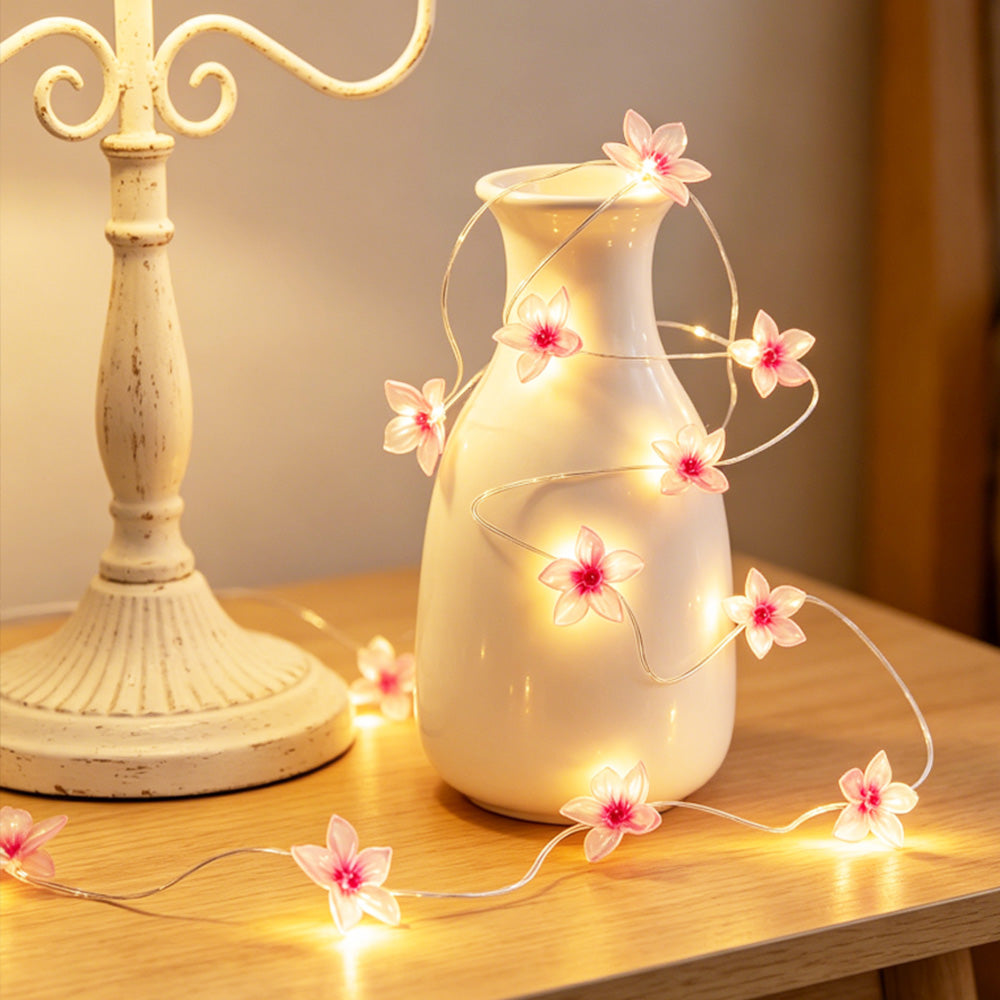 Pink Flower Fairy Lights