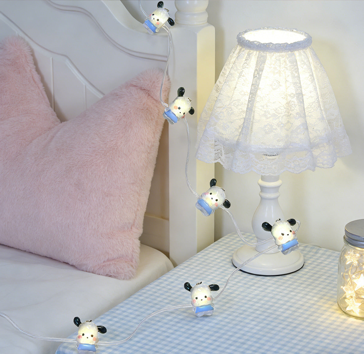 Blue Puppy Fairy Lights