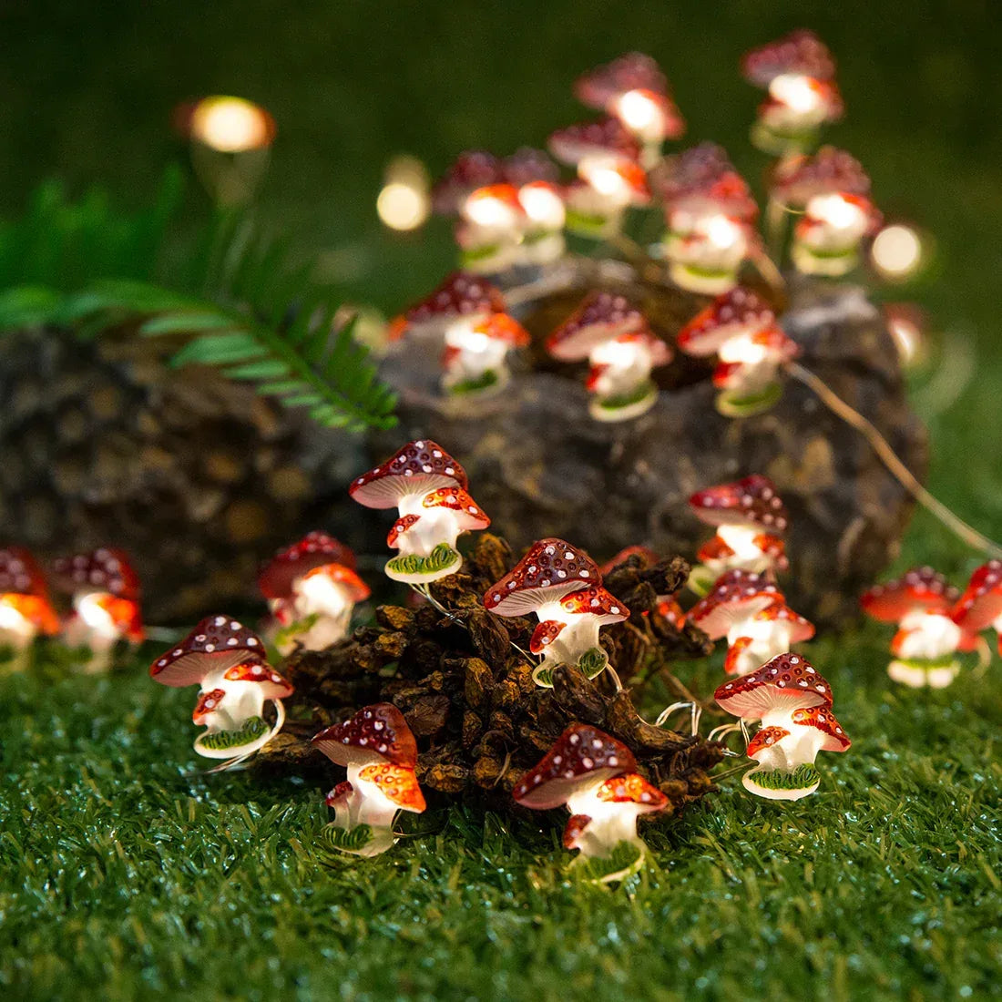 Mushroom Fairy Lights - Battery Powered - Jcfyoo Lights
