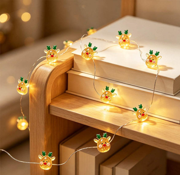 Rudolph Reindeer Fairy Lights 10ft 30 LED