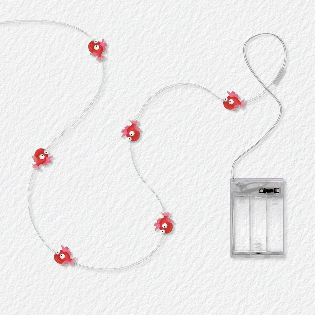 Red Fish Fairy Lights - Battery Powered - Jcfyoo Lights