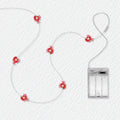 Red Fish Fairy Lights - Battery Powered - Jcfyoo Lights