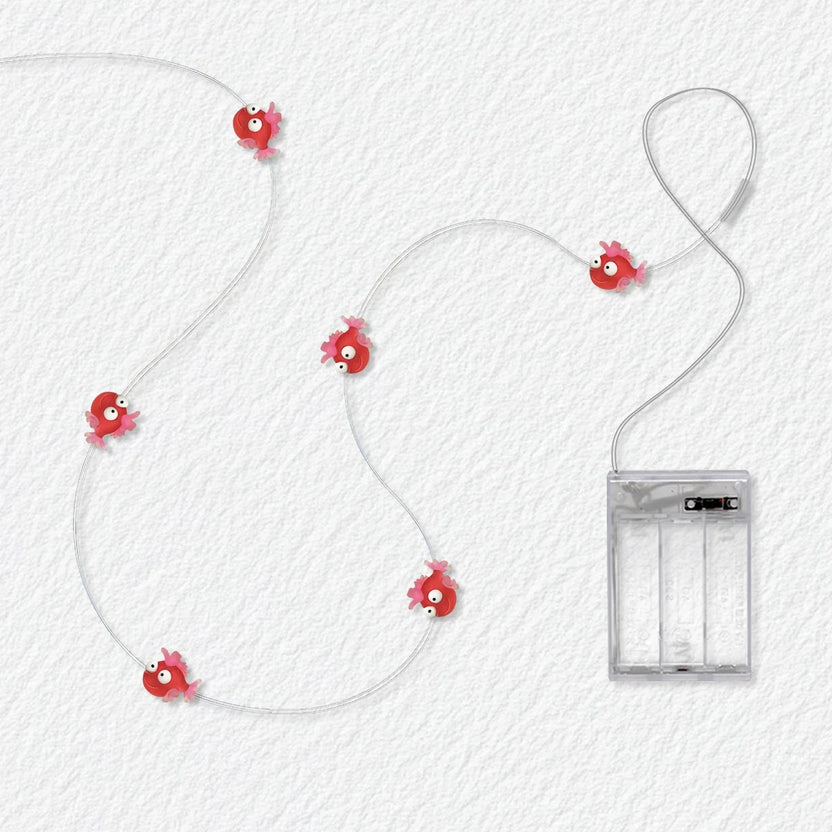Red Fish Fairy Lights - Battery Powered - Jcfyoo Lights
