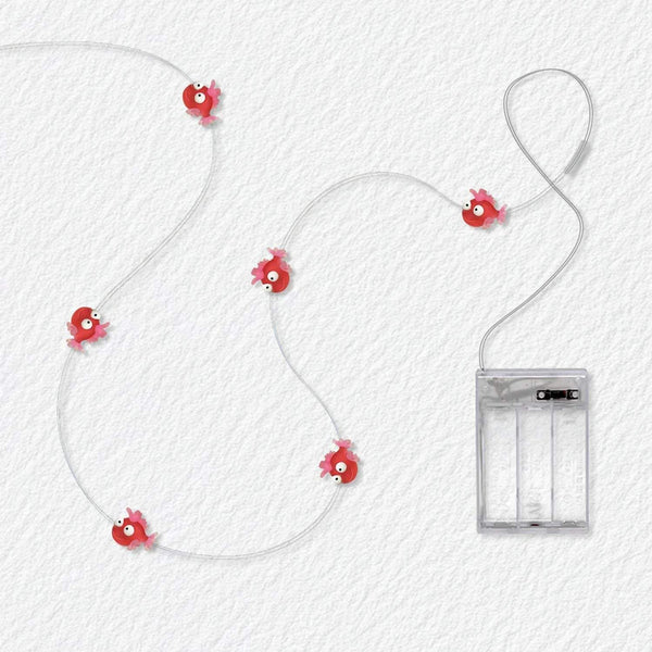 Red Fish Fairy Lights 10ft 30 LED