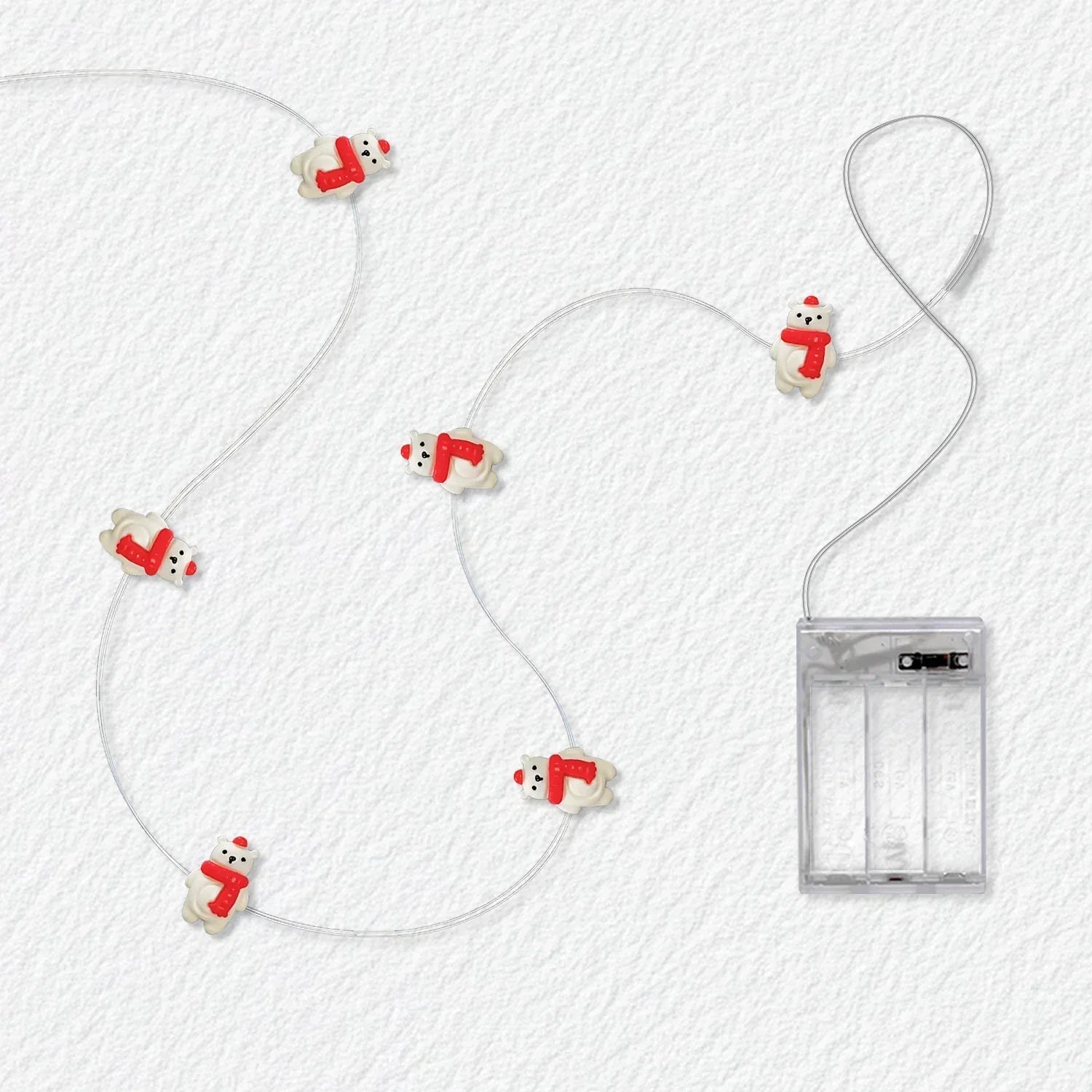 Scarf Bear Fairy Lights - Battery Powered - Jcfyoo Lights