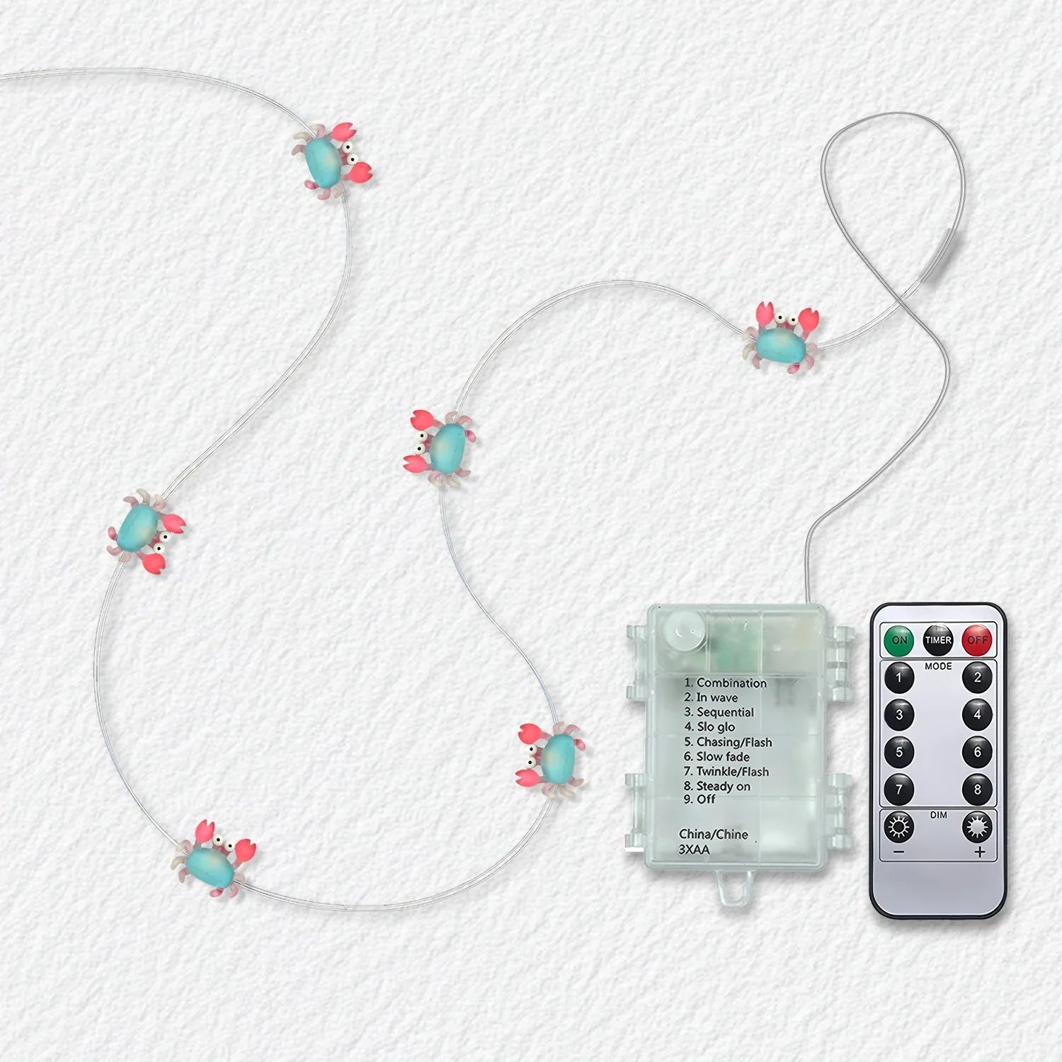 Crab Fairy Lights - Jcfyoo Lights