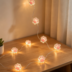 Pink Bear Paw Fairy Lights