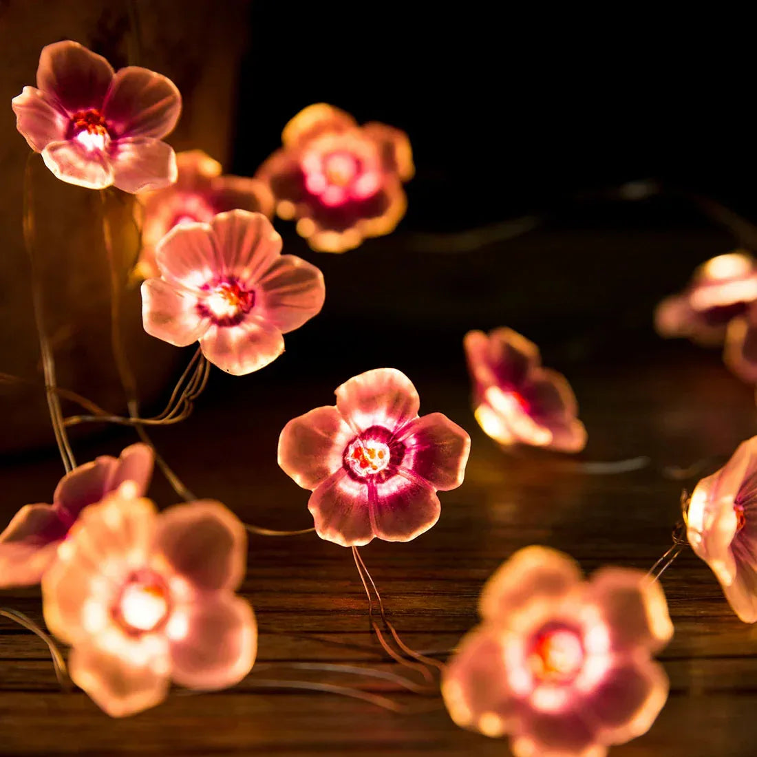 Cherry Blossom Fairy Lights - Battery Powered - Jcfyoo Lights