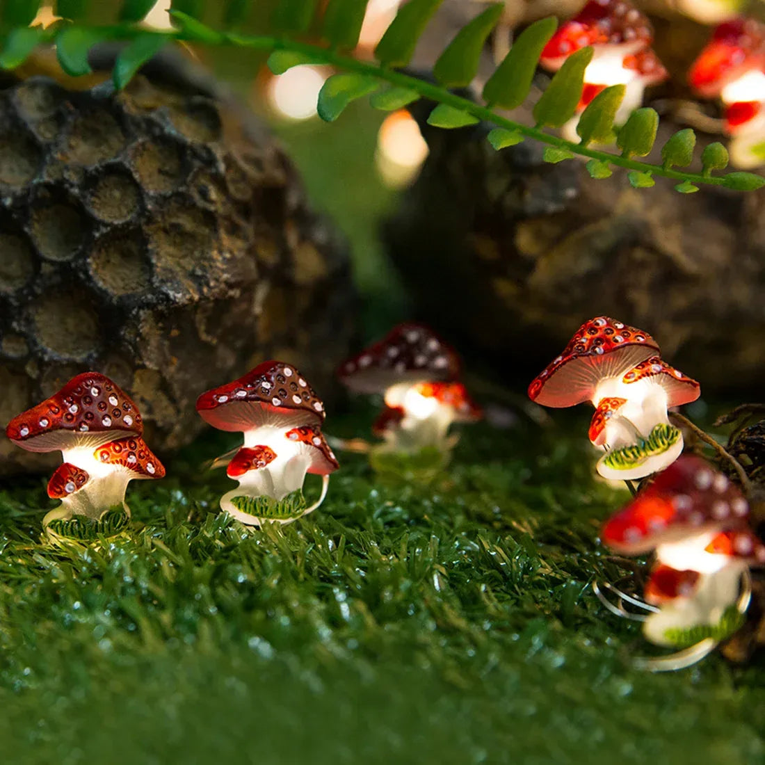 Mushroom Fairy Lights - Battery Powered - Jcfyoo Lights