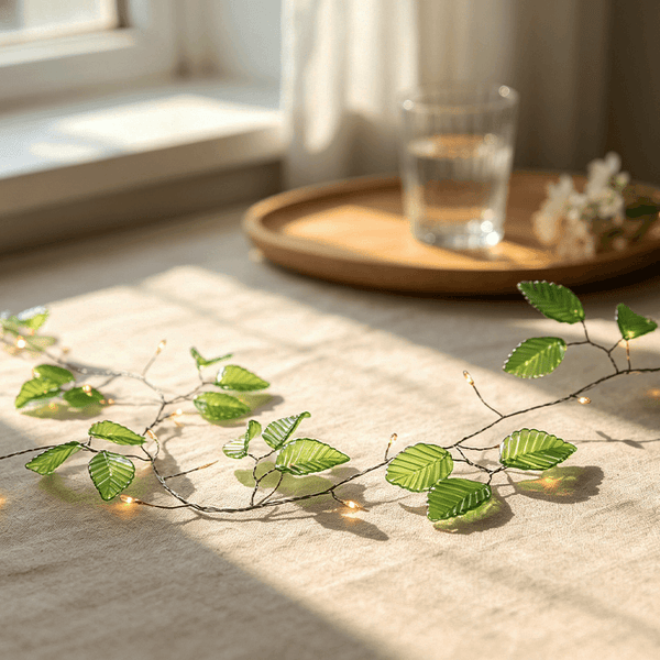Green Leaf Firecracker Fairy Lights