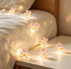 Pink Heart Bear Fairy Lights