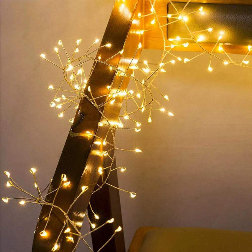 Silver Wire Firecracker Fairy Lights