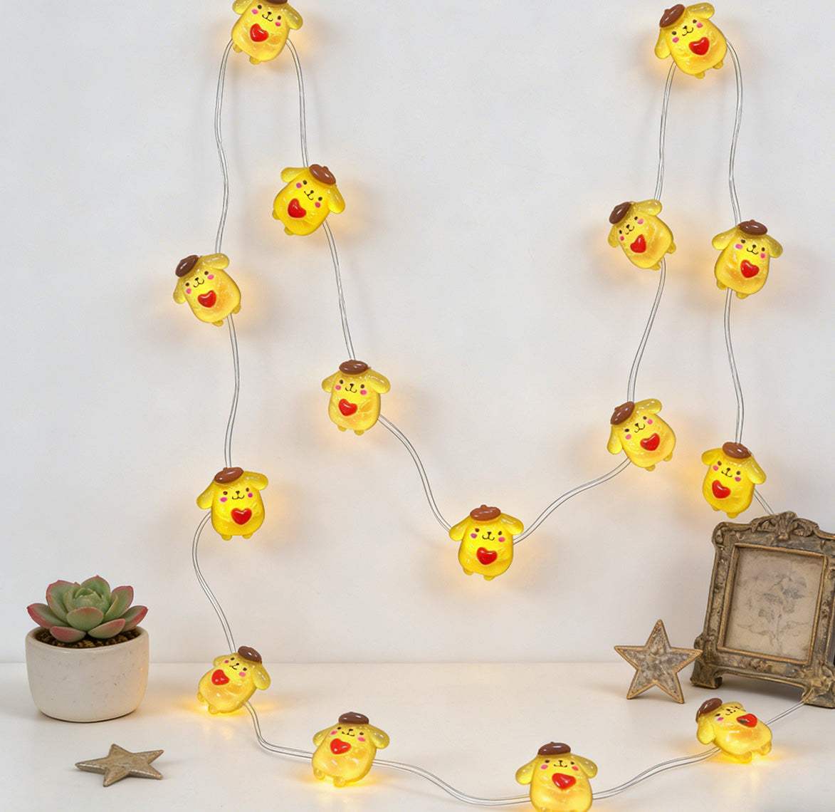 Heart Dog Fairy Lights 10ft 30 LED