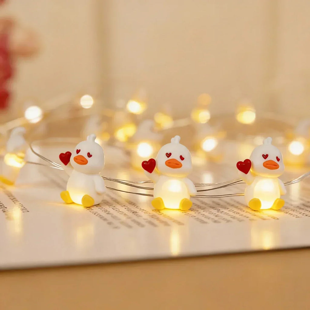 Heart Duck Fairy Lights - Jcfyoo Lights
