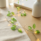 Green Leaf Firecracker String Lights