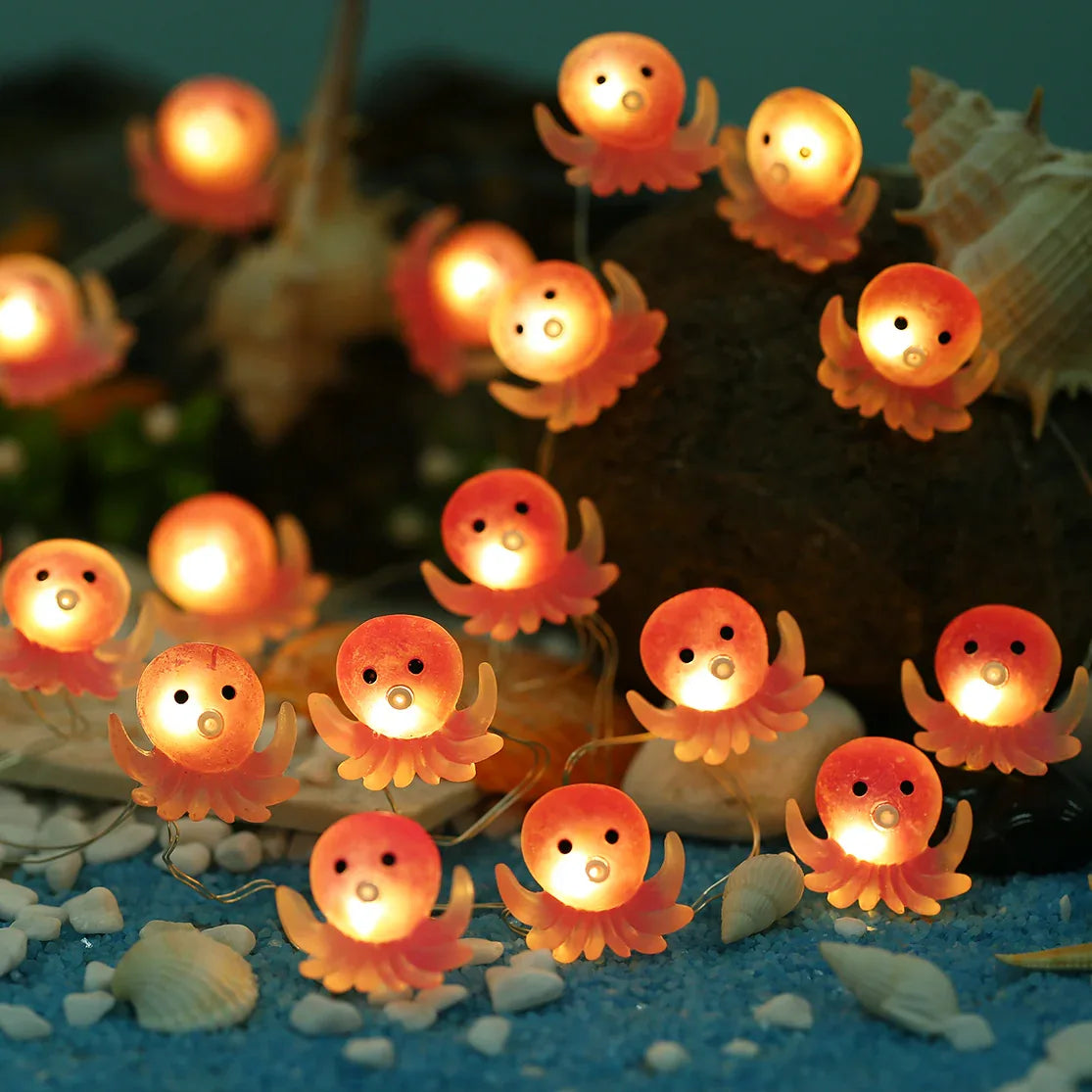 Octopus Fairy Lights - Battery Powered - Jcfyoo Lights