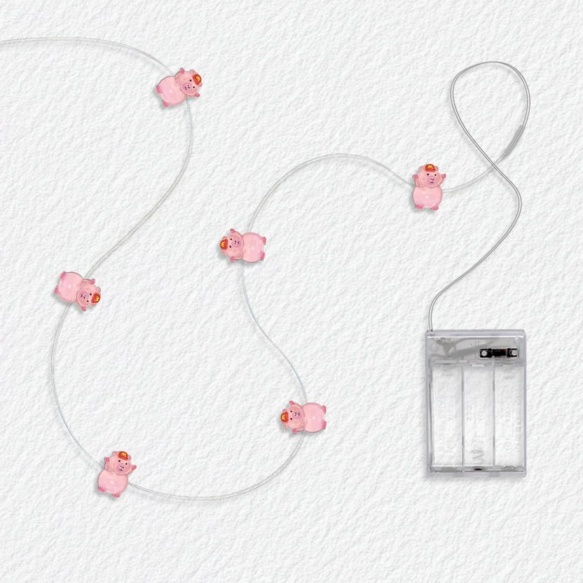 M Hat Pig Fairy Lights - Jcfyoo Lights