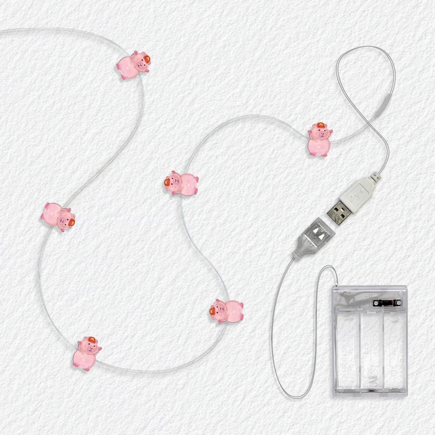 M Hat Pig Fairy Lights - Jcfyoo Lights