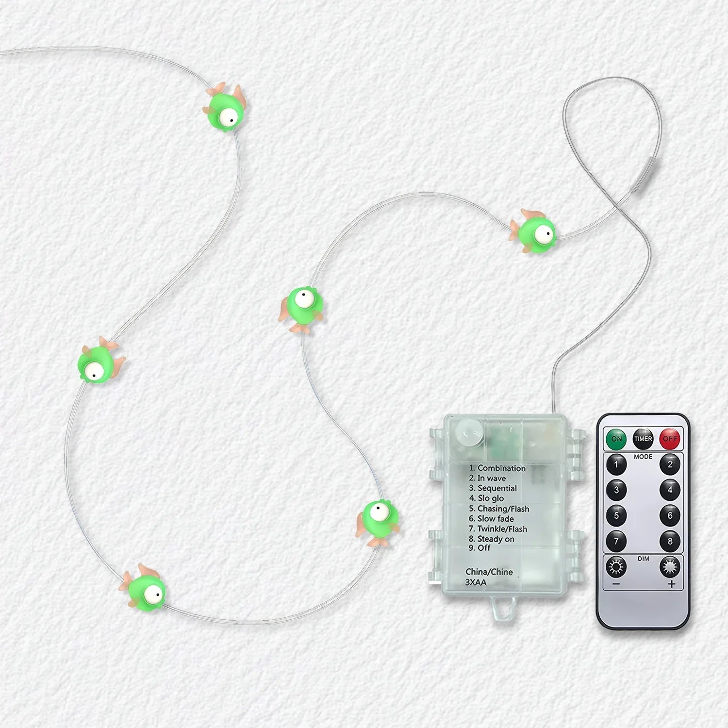 Green Fish Fairy Lights - Jcfyoo Lights