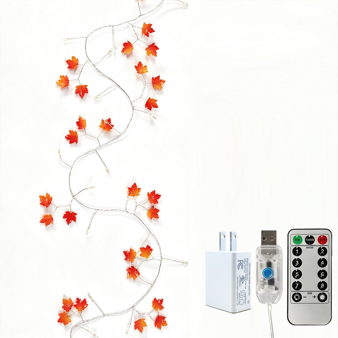 Maple Leaf Firecracker Fairy Lights