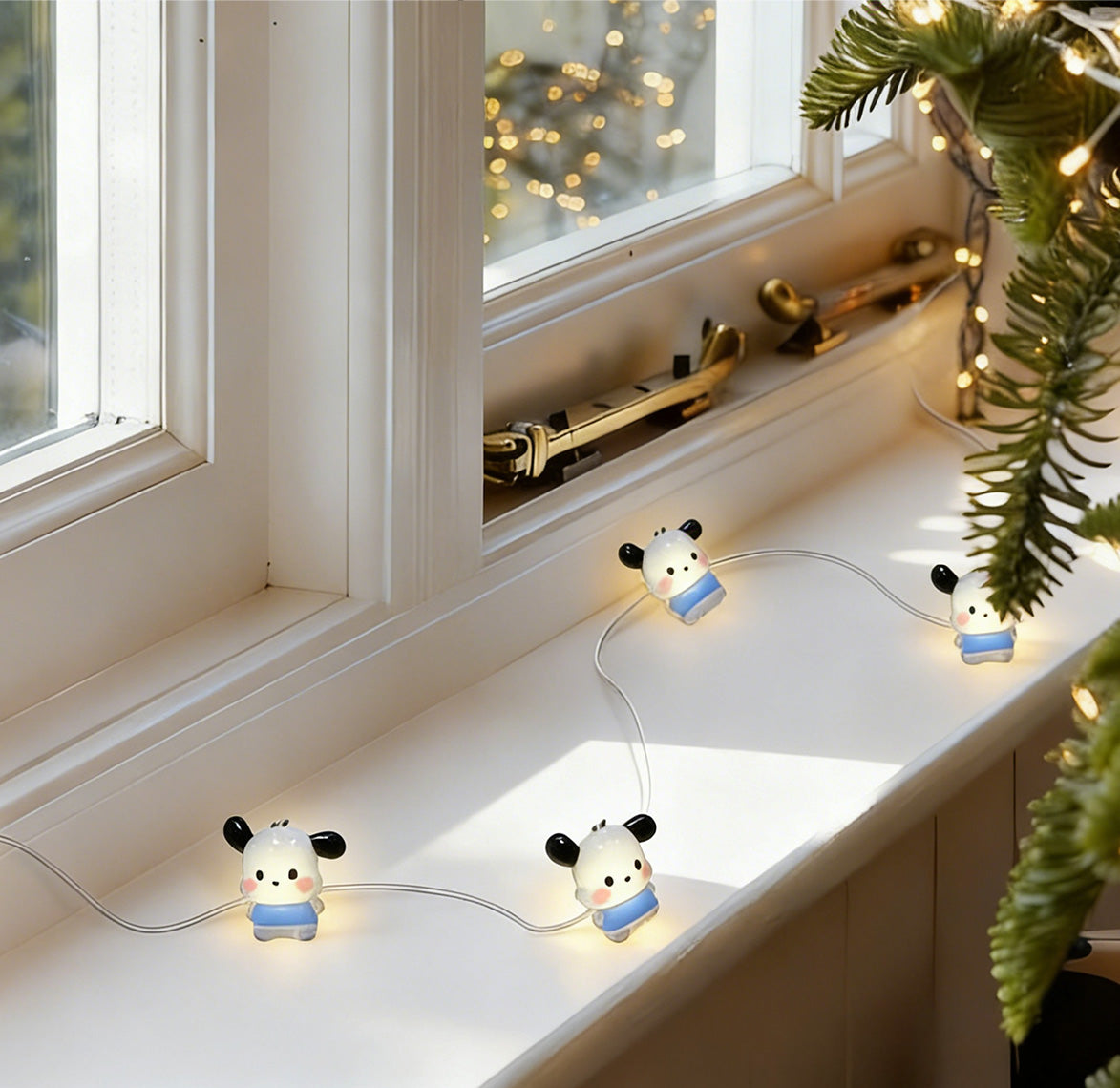 Blue Puppy Fairy Lights