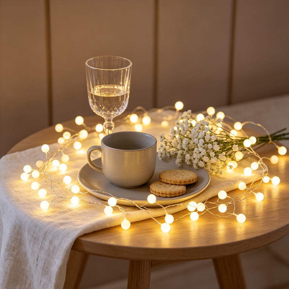 White Ball Fairy Lights