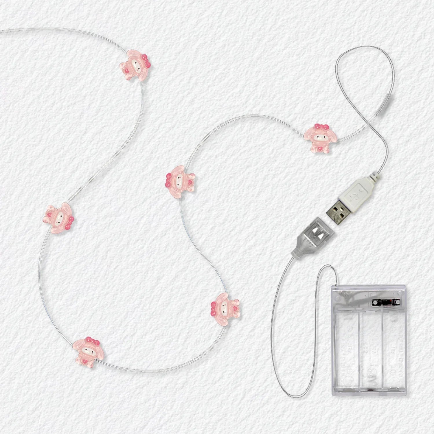 Bow Tie Heart Rabbit Fairy Lights - Jcfyoo Lights