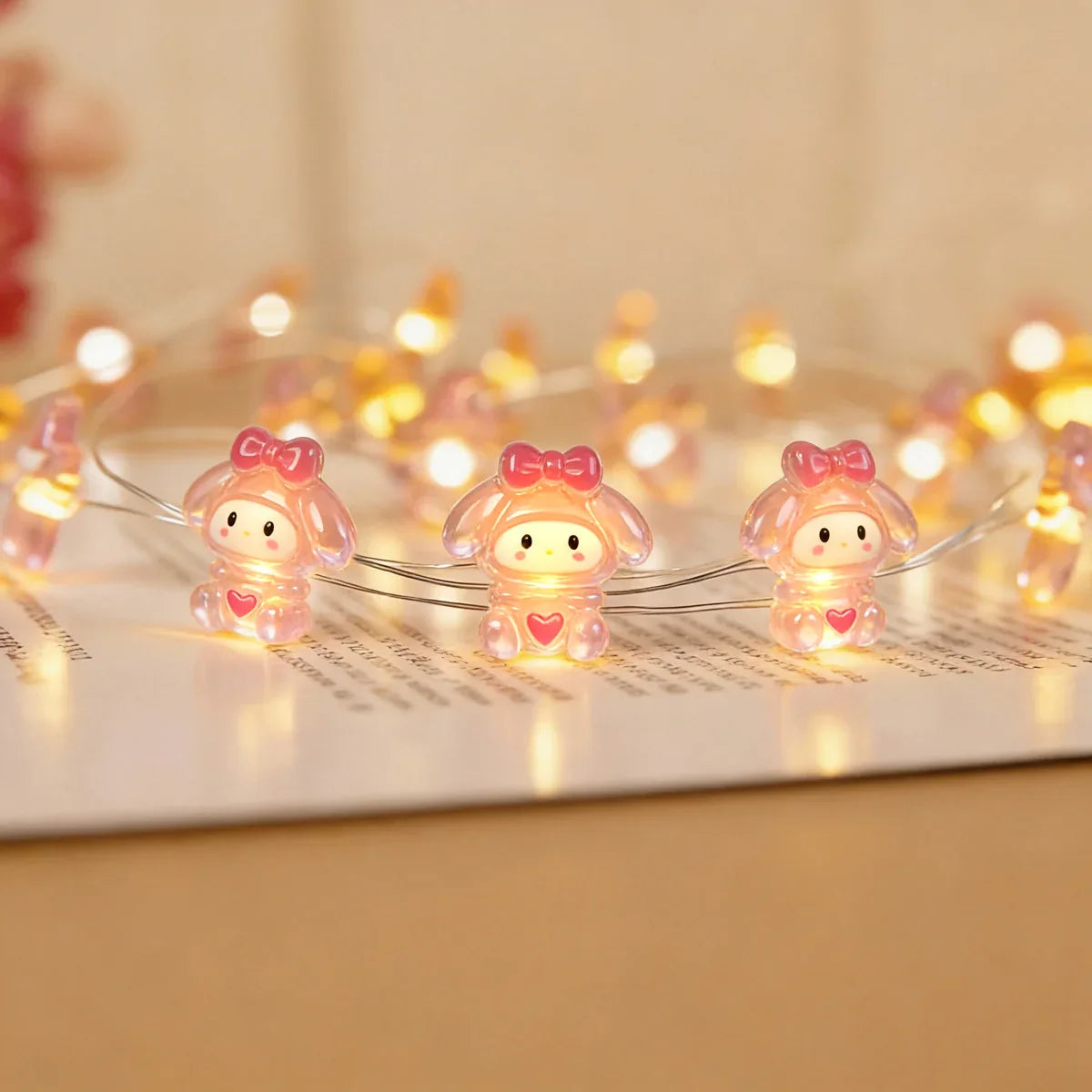 Bow Tie Heart Rabbit Fairy Lights - Jcfyoo Lights