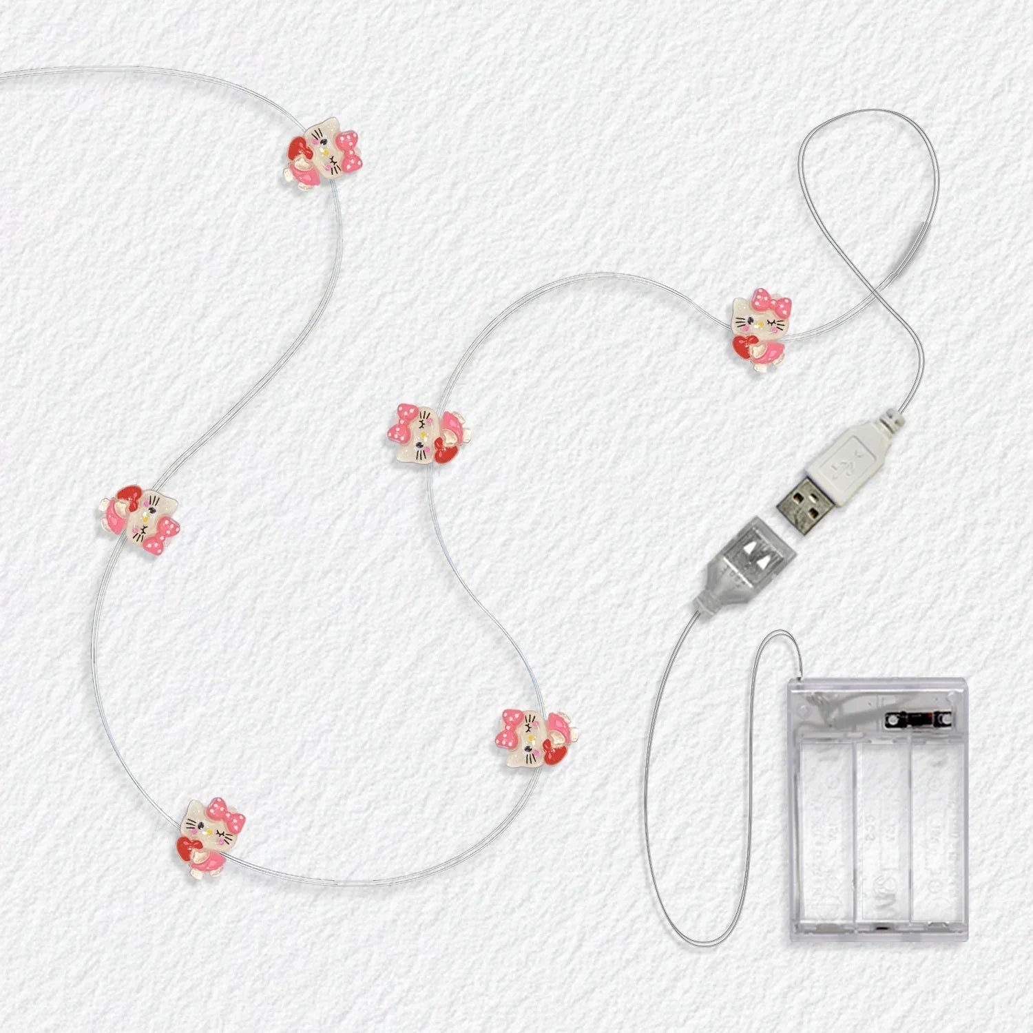 Heart Bow Tie Cat Fairy Lights - Jcfyoo Lights