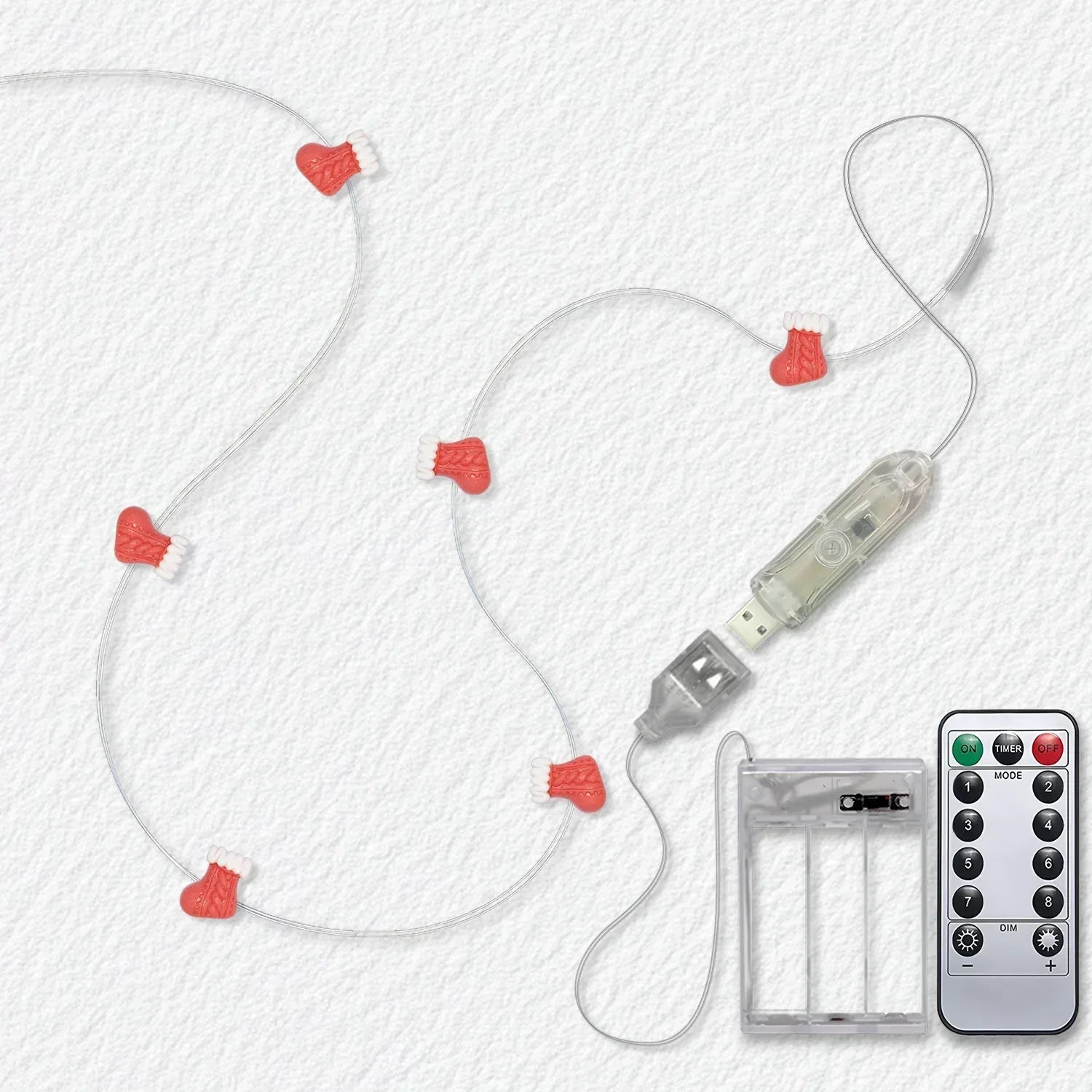 Christmas Stocking Fairy Lights - Jcfyoo Lights