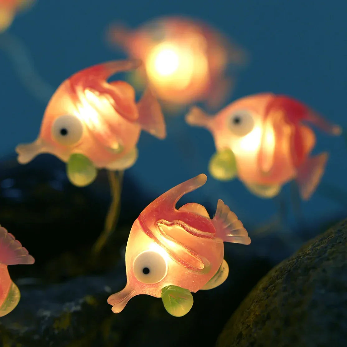 Bubble Fish Fairy Lights - Battery Powered - Jcfyoo Lights