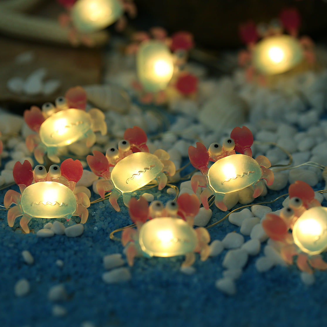 Crab Fairy Lights 10ft 30 LED