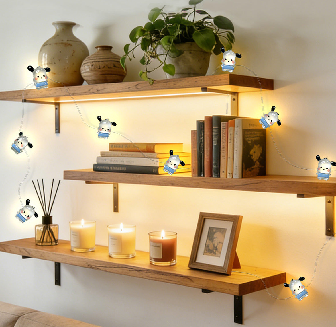 Blue Puppy Fairy Lights