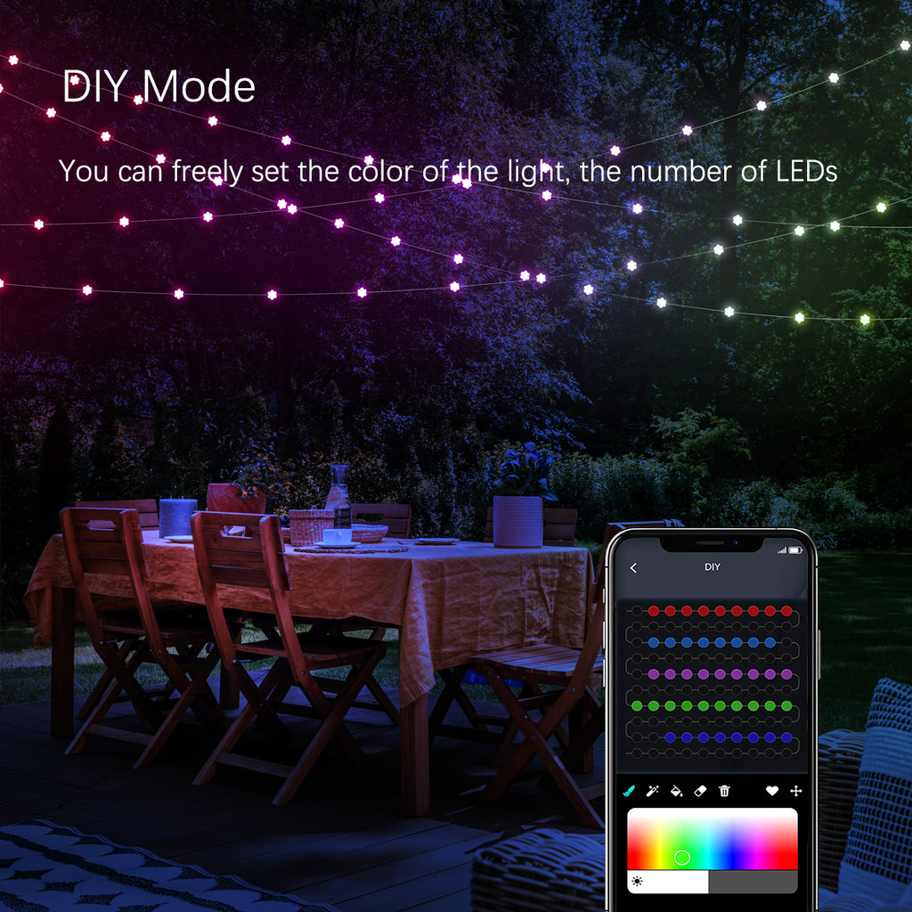 RGB Flower String Lights