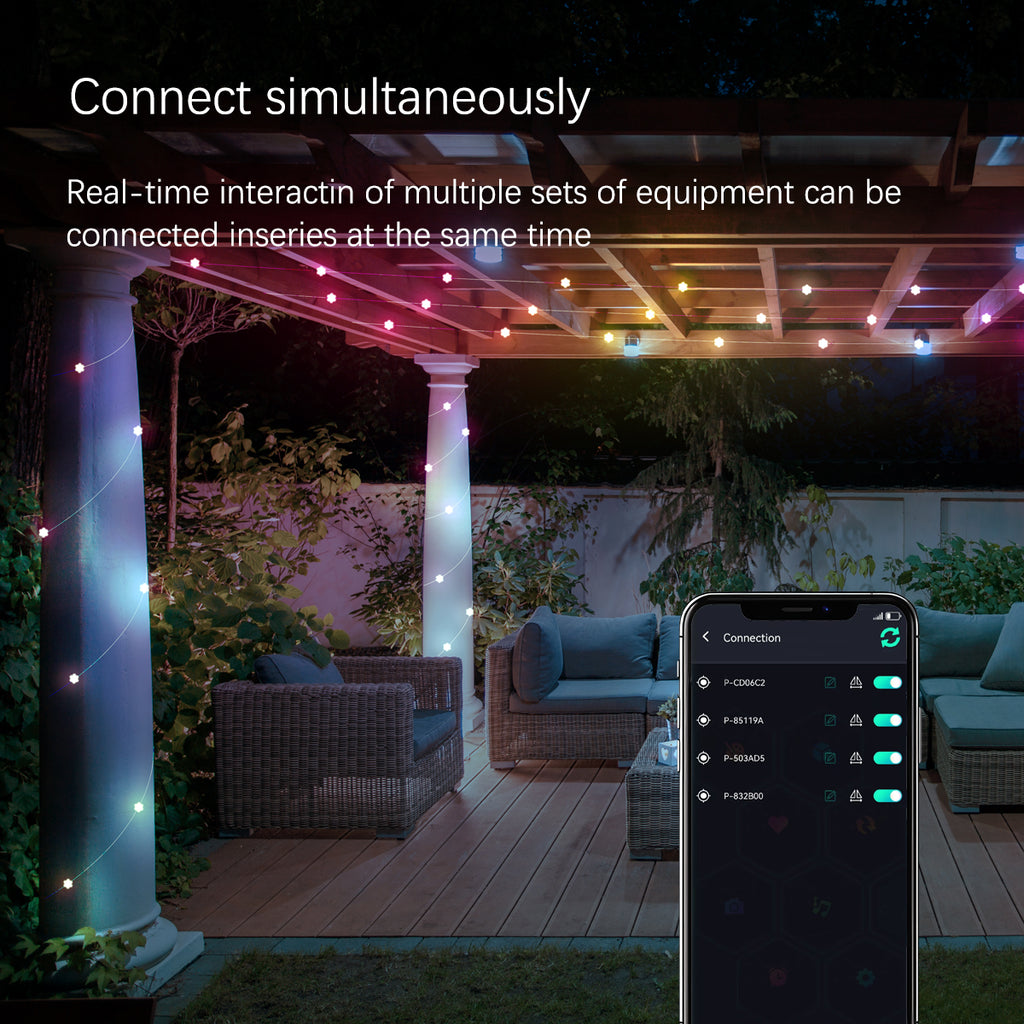 RGB Flower String Lights