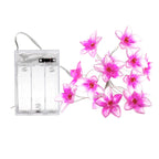 Pink Flower Fairy Lights - Battery Powered - Jcfyoo Lights