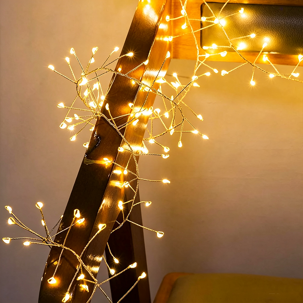 Silver Wire Firecracker Fairy Lights