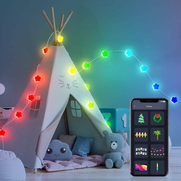 RGB Flower Fairy String Lights with App Control