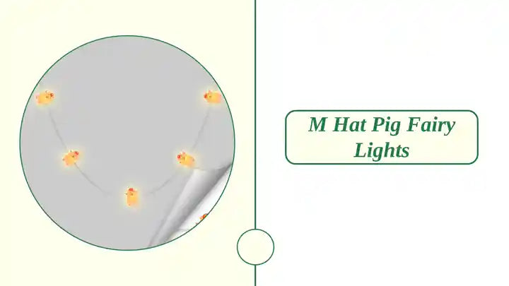 M Hat Pig Fairy Lights by@Outfy