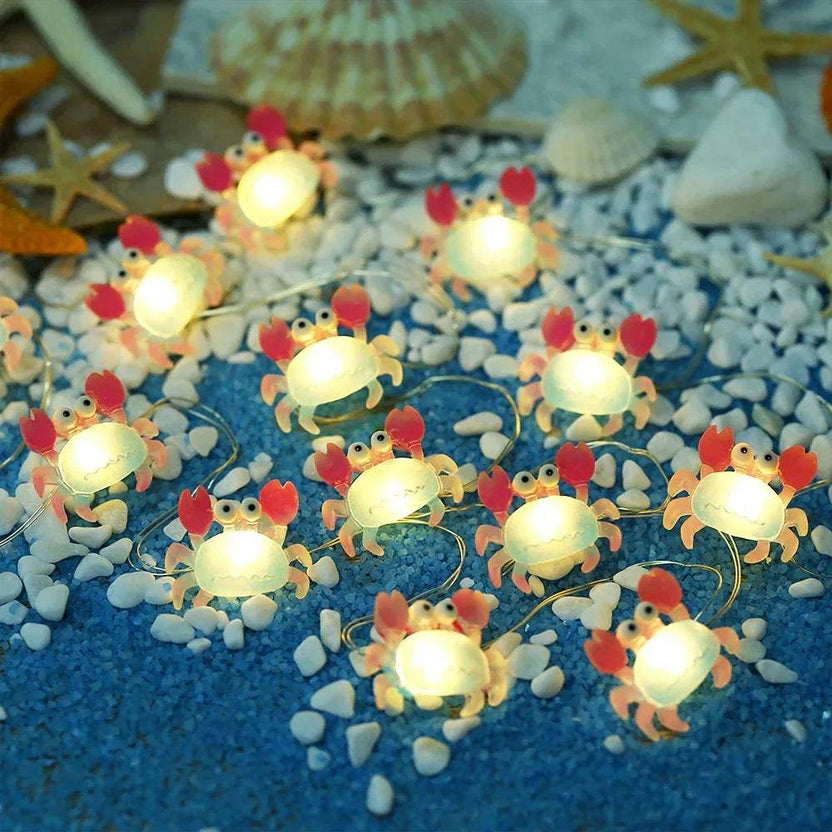Crab Fairy Lights - Battery Powered - Jcfyoo Lights