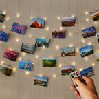 Photo Clip String Lights, 33ft, 100 Warm LEDs, 50 Clips