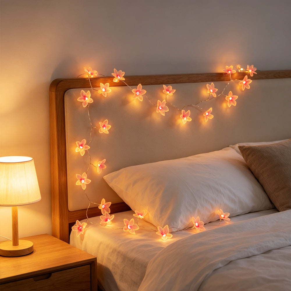 Pink Flower Fairy Lights